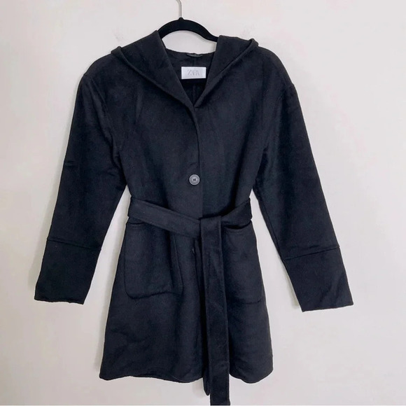 Zara Jackets & Blazers - Zara Women’s Hooded Wool blend Coat